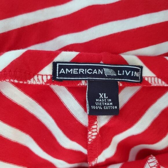 COTTON Striped A-line Skirt  XL - Picture 3 of 4